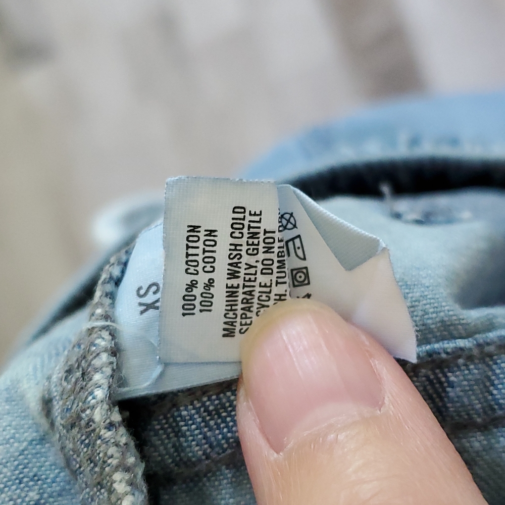 Aerie Size XS Distressed Medium Wash Jean Pants 100% Cotton - Picture 11 of 11